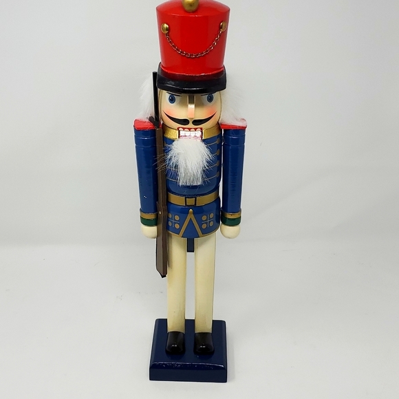 Nut Cracker Soldier Christmas 15' Wooden Decor Toy Soldier - Picture 2 of 13